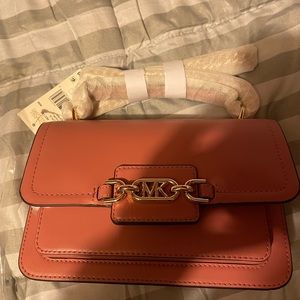 Bnwt Michael Kors rose Heather large shoulder bag